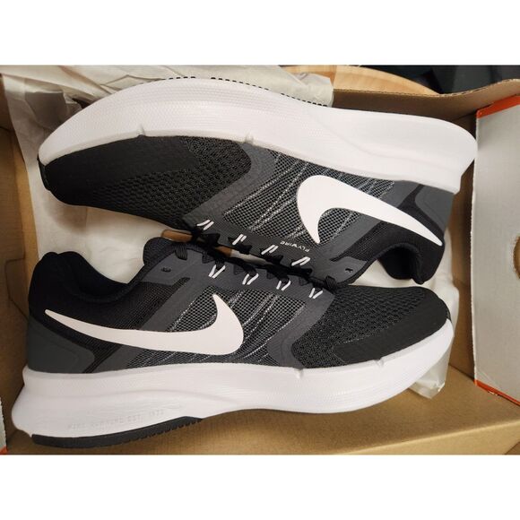 Nike Run Swift 3 (W) men's size 8.5 women's 10 Wide 2E black/white dk smoke grey - Picture 10 of 11